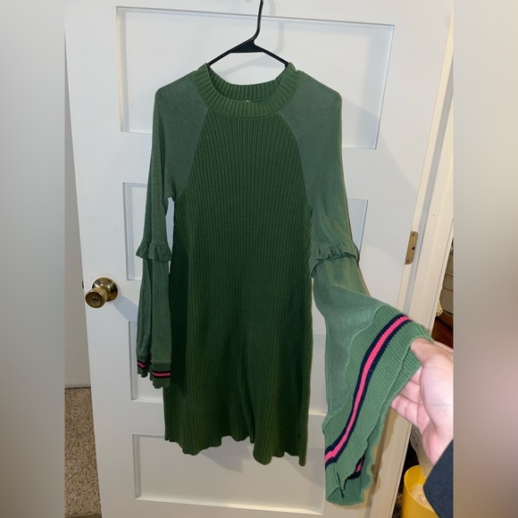 Free People Green Knit Dress - Picture 5 of 8